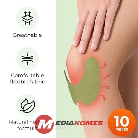 Oryginalny ziołowy plaster na kolano - plaster Wellknee do wsparcia kolana i łagodzenia bólu mięśni