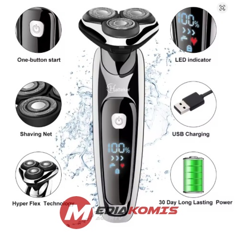 Elektryczna maszynka do golenia HATTEKER